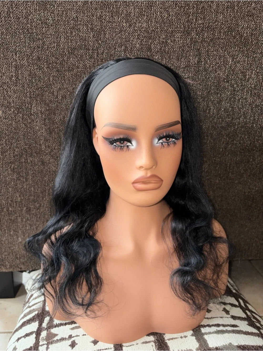 Human Hair Body Wave Headband Wig 16 in” (No Offers)